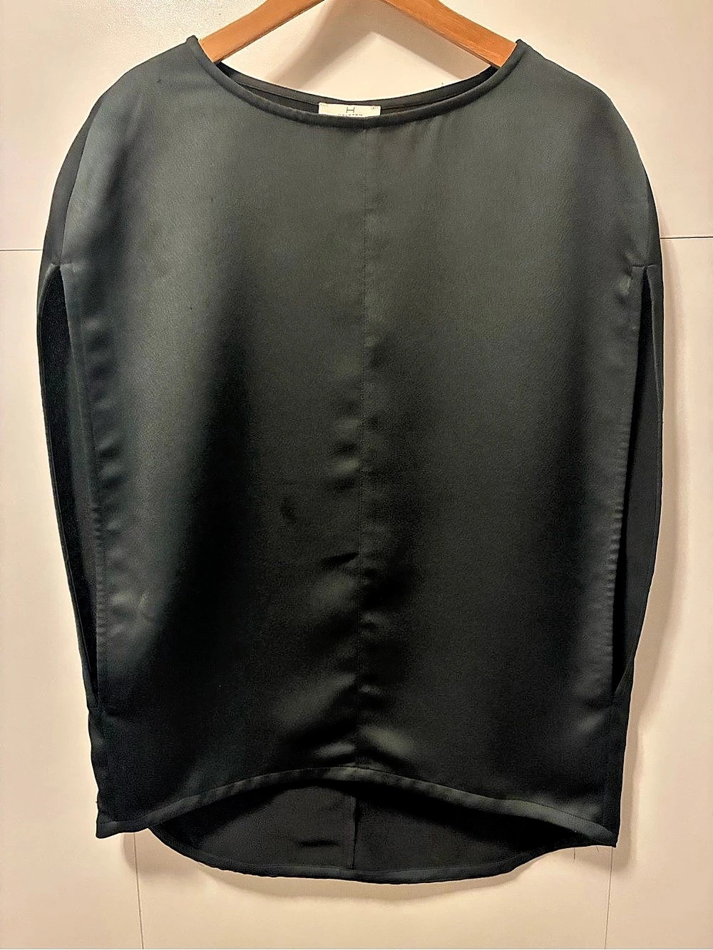 Halston Sleeveless Cape Blouse in Charcoal Size XS Like New